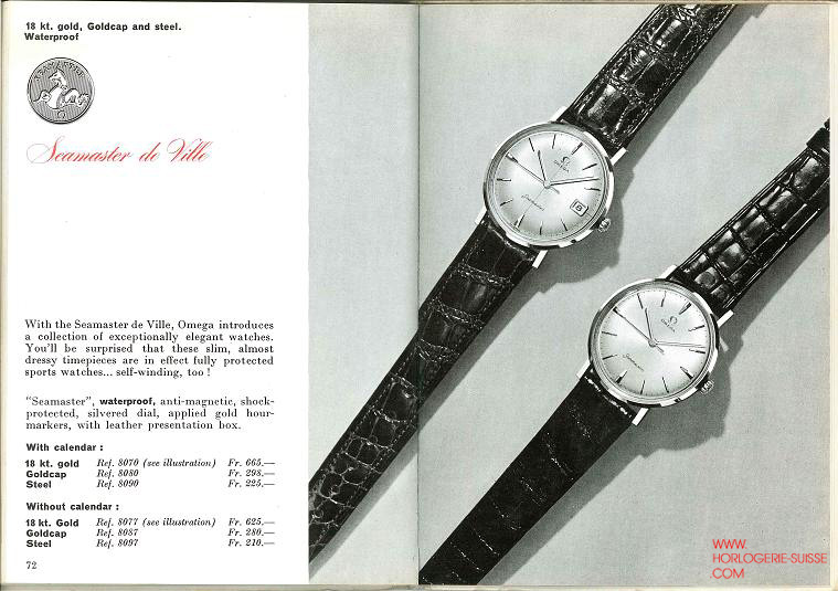 catalogue Omega 1960, Seamaster de Ville 2