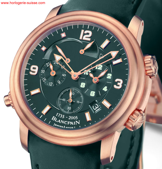 Léman Réveil GMT «Anniversaire 1735-2005 » de Blancpain