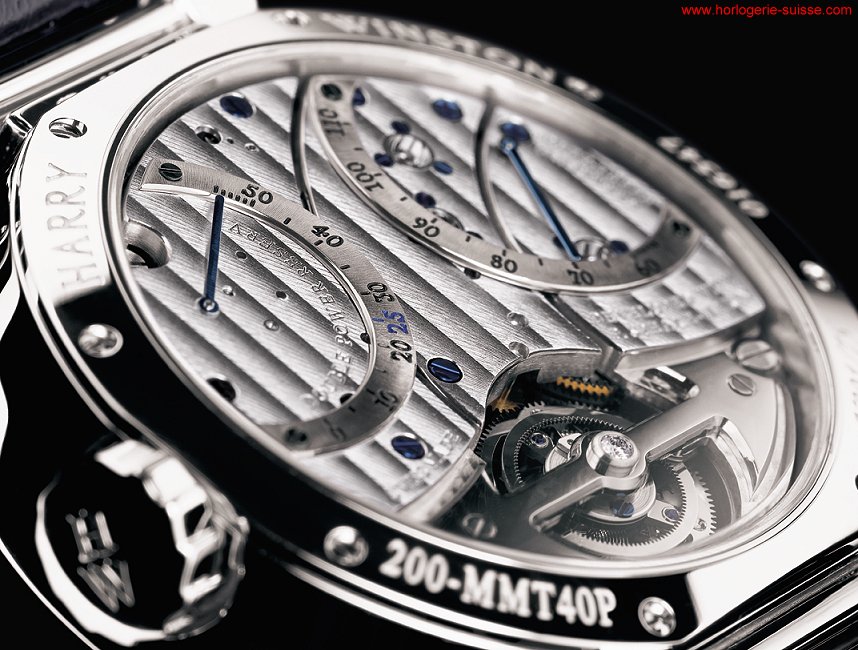 Excenter Tourbillon de Harry Winston de dos