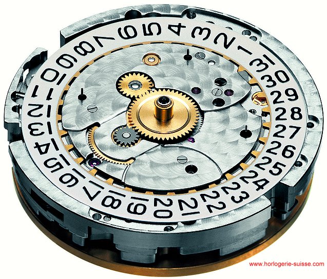 Mouvement côté cadran du Chronographe Edward Piguet